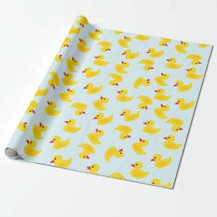 Cute Rubber Ducky Wrapping Paper Cadeaupapier