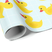 Cute Rubber Ducky Wrapping Paper Cadeaupapier (Rol Hoek)