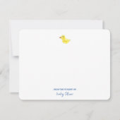 Cute rubber eend uit de kinderkamer van Flat  Bedankkaart (Voorkant)