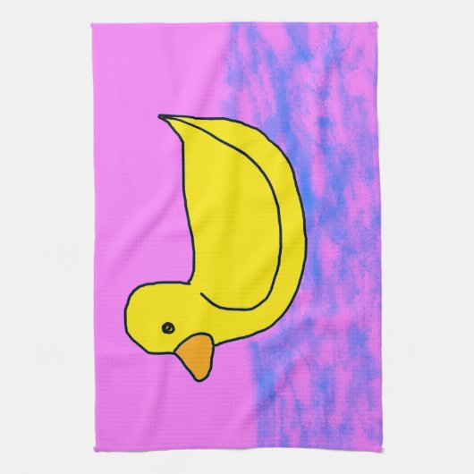 Cute Rubber Eendje Keukenhanddoeken (Verticaal)