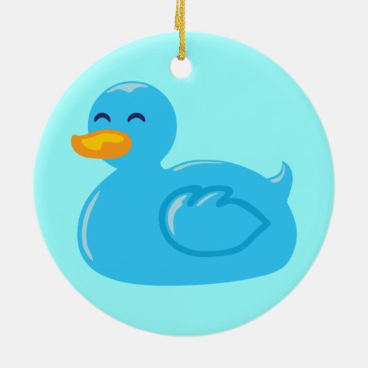 Cute Rubberducky Keramisch Ornament (Achterkant)
