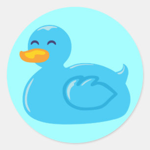 Cute Rubberducky Ronde Sticker