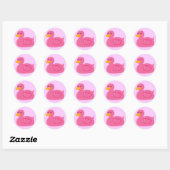 Cute Rubberducky Ronde Sticker (Vel)
