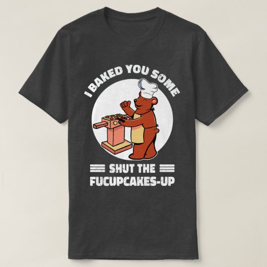 Cute Rude Beer, ik heb je wat Cupcakes Sarcastic v T-shirt (Design voorkant)