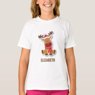 Cute Rudolph reinherder met kerstmis T-shirt