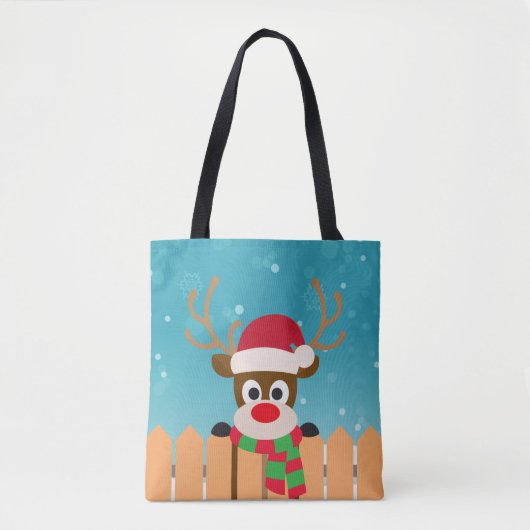 Cute Rudolph the Red Nose Reindeer | CANVAS TAS (Voorkant)