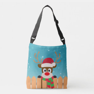 Cute Rudolph the Red Nose Reindeer   Crossbody Bag Crossbody Tas