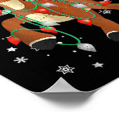 Cute Rudolph The Red Nose Reindeer For Kids Christ Poster (Hoek)