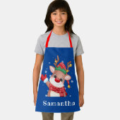 Cute Rudolph the Red Nose Reindeer Monogram Schort (Insitu)