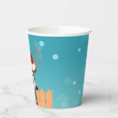 Cute Rudolph the Red Nose Reindeer | Papieren beke Papieren Bekers (Links)