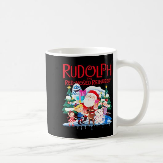 Cute Rudolph The Red Nosed Reindeer Christmas Spec Koffiemok (Rechts)
