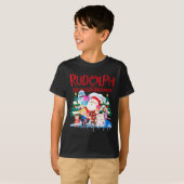 Cute Rudolph The Red Nosed Reindeer Christmas Spec T-shirt (Voorkant volledig)