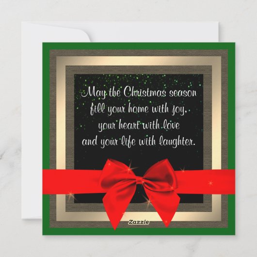 Cute Rudolph the Red nosed Reindeer kerstkaart (Achterkant)