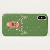 Cute Rudolph the red nosed reinders cartoon Case-Mate iPhone Case (Achterkant (horizontaal))