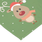 Cute Rudolph the red nosed reinders cartoon Korte Tafelloper (Hoek)