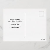 Cute Rudolph's rendierKerstmis Folie Feestdagen Briefkaart (Achterkant)