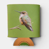 Cute Rufous Hummingbird on California Lila Blikjeskoeler (Achterkant)