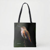 Cute Rufous Hummingbird on Fruit Tree Tote Bag (Voorkant)