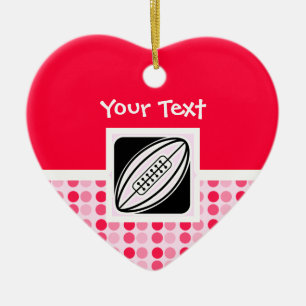 Cute Rugby Keramisch Ornament