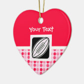 Cute Rugby Keramisch Ornament (Links)