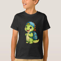 Cute rugzak dinosaurus kinder T-shirt