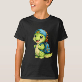 Cute rugzak dinosaurus kinder T-shirt