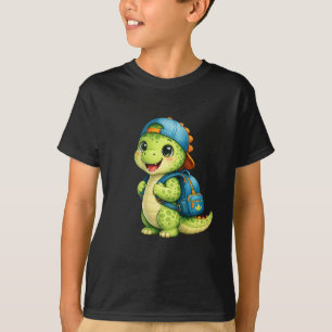 Cute rugzak dinosaurus kinder T-shirt
