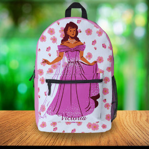 Cute Rugzak Voor Meisjes Met Roze Bloem Motief Pri