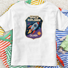 Cute Ruimtevaarder Badge Kinder Shirts
