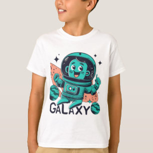 Cute Ruimtevaarder In Ruimte Sterrenstelsel Jongen T-shirt