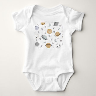 Cute Ruimtevaart Thema Baby Bodysuit 