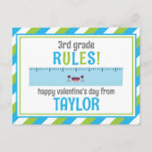 Cute Ruler Valentijns Classroom Kaarten (Voorkant)