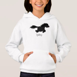 Cute run Shetland pony illustration