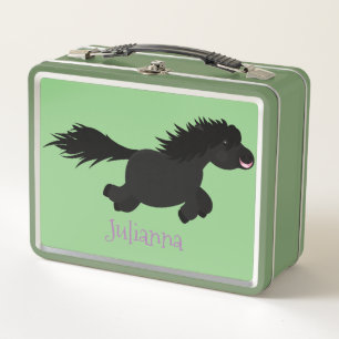 Cute run Shetland pony illustration