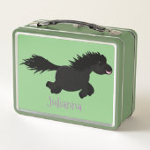 Cute run Shetland pony illustration (Achterkant)