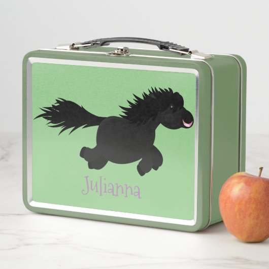 Cute run Shetland pony illustration (In situ)