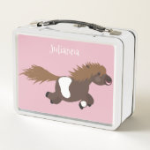 Cute run Shetland pony illustration (Achterkant)