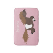 Cute run Shetland pony illustration Badmat (Voorkant Verticaal)