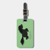 Cute run Shetland pony illustration Bagagelabel (Voorkant verticaal)