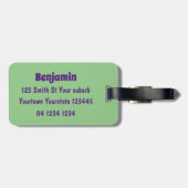 Cute run Shetland pony illustration Bagagelabel (Achterkant horizontaal)