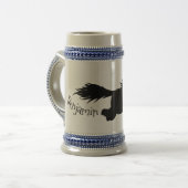Cute run Shetland pony illustration Bierpul (Voorkant links)
