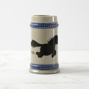Cute run Shetland pony illustration Bierpul