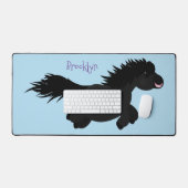 Cute run Shetland pony illustration Bureaumat (Keyboard & Muis)