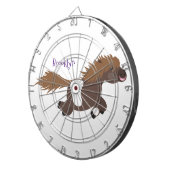 Cute run Shetland pony illustration Dartbord (Voorkant Rechts)