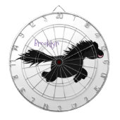 Cute run Shetland pony illustration Dartbord (Voorkant)
