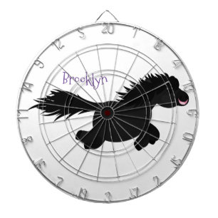 Cute run Shetland pony illustration Dartbord