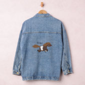 Cute run Shetland pony illustration Denim Jacket (Hangar)