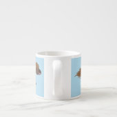 Cute run Shetland pony illustration Espresso Kop (Achterkant)