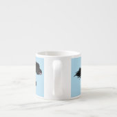Cute run Shetland pony illustration Espresso Kop (Achterkant)