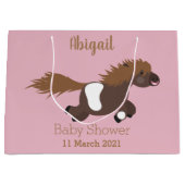 Cute run Shetland pony illustration Groot Cadeauzakje (Voorkant)